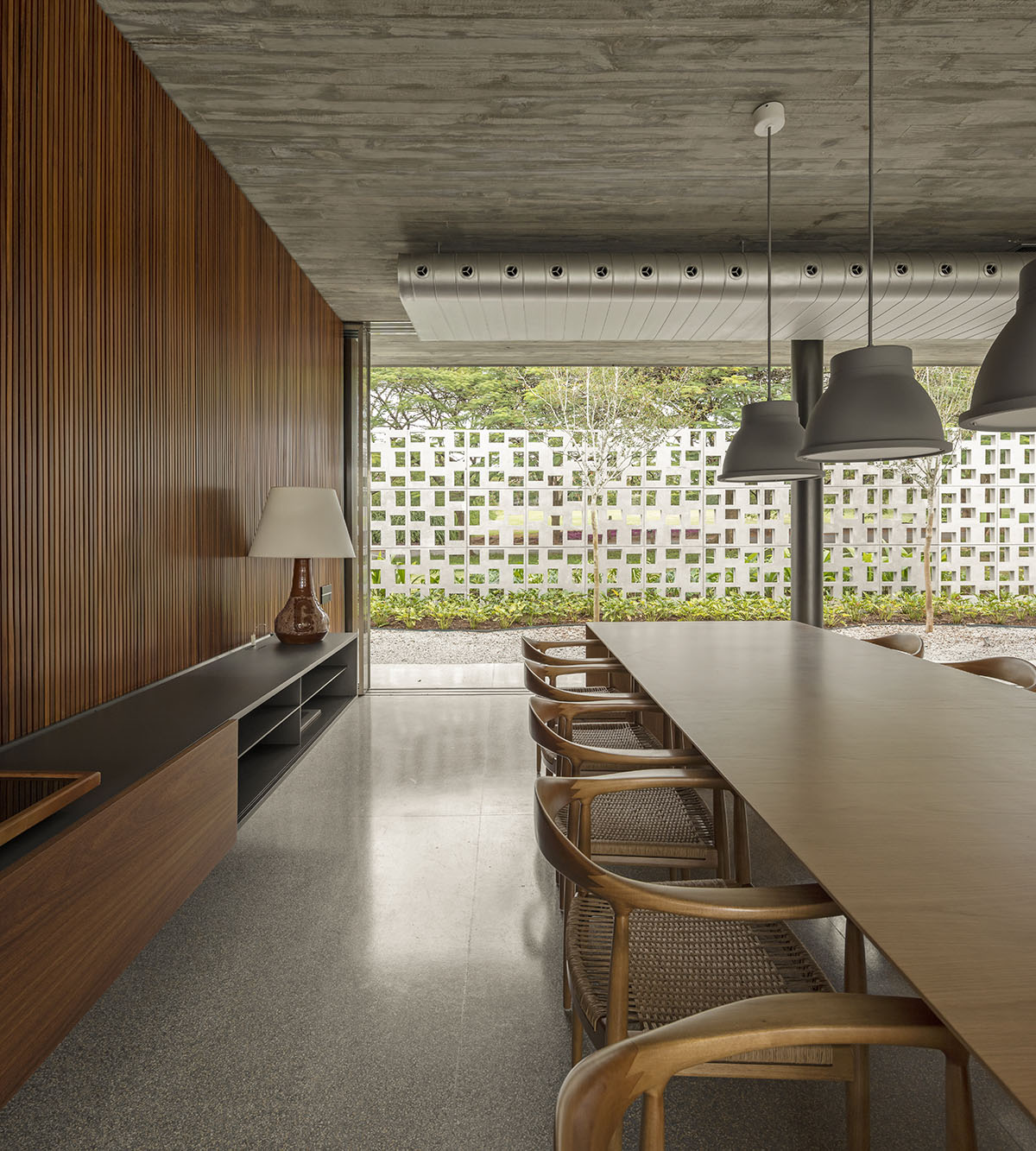 Studio MK27 Hides Elegantly Private Residence With Perforated Wall In A Poetic Landscape Of Brazil