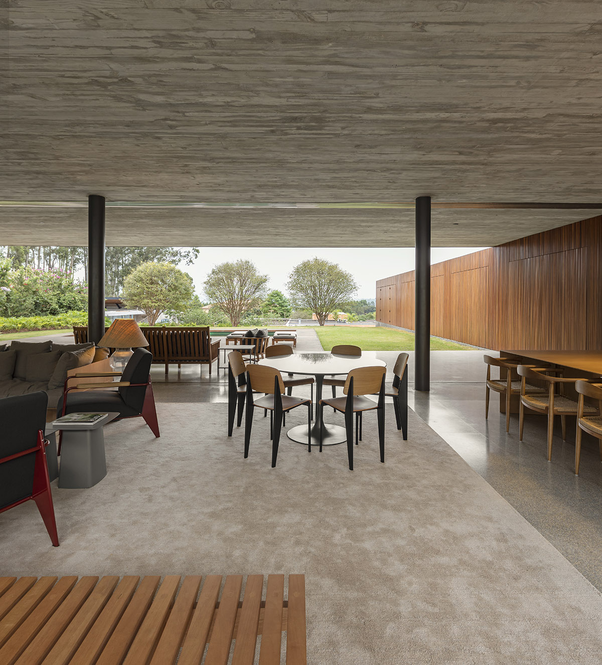 Studio MK27 Hides Elegantly Private Residence With Perforated Wall In A Poetic Landscape Of Brazil