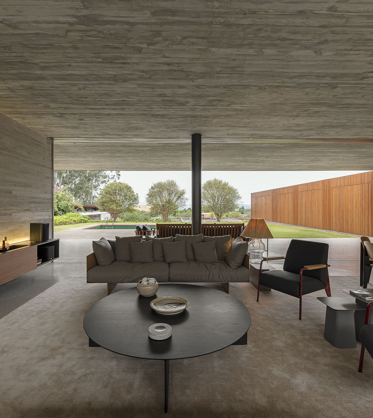 Studio MK27 Hides Elegantly Private Residence With Perforated Wall In A Poetic Landscape Of Brazil