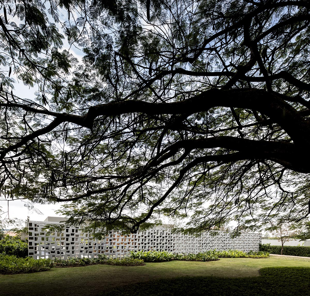 Studio MK27 Hides Elegantly Private Residence With Perforated Wall In A Poetic Landscape Of Brazil