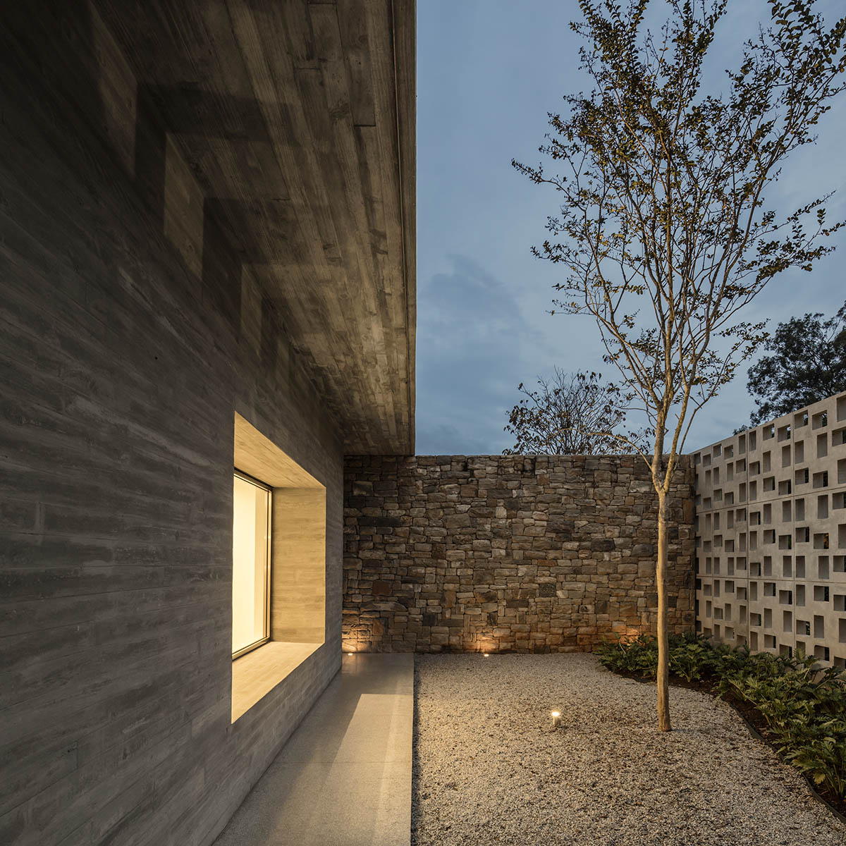 Studio MK27 Hides Elegantly Private Residence With Perforated Wall In A ...