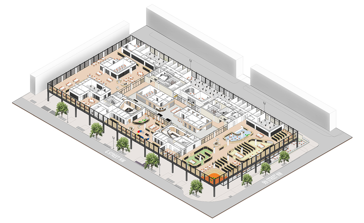 Mecanoo offers fly-through preview of Martin Luther King Jr. Memorial Library in Washington DC