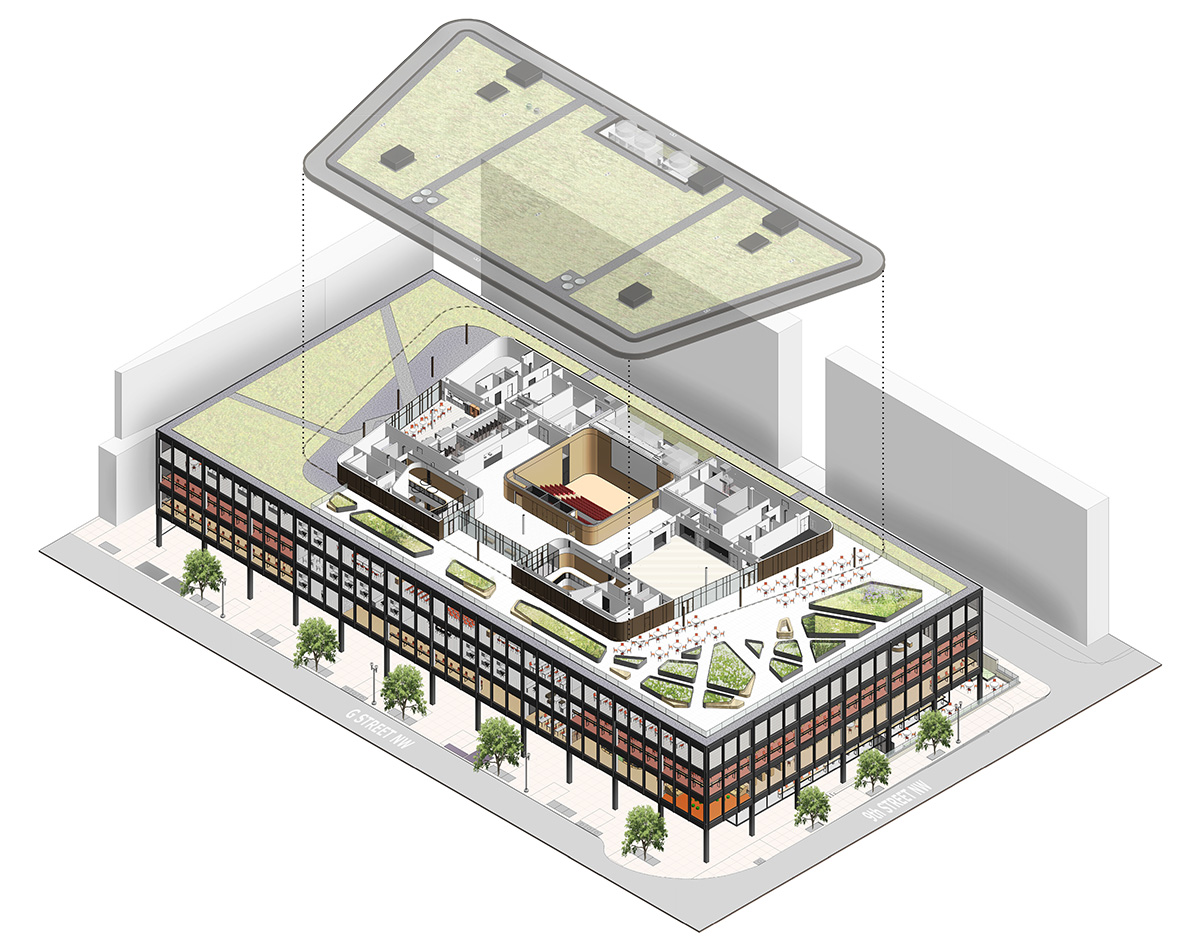 Mecanoo offers fly-through preview of Martin Luther King Jr. Memorial Library in Washington DC