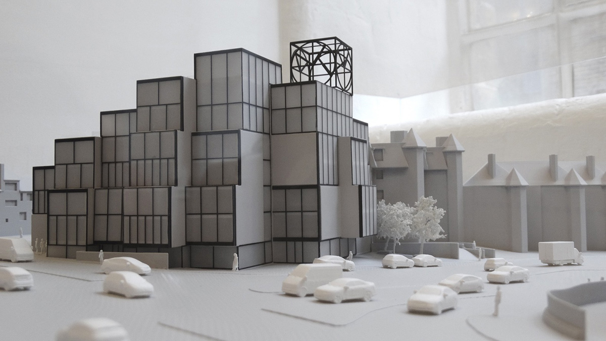 Nuebau transforms London&rsquo;s disused petrol station into a pixelated mixed-use complex