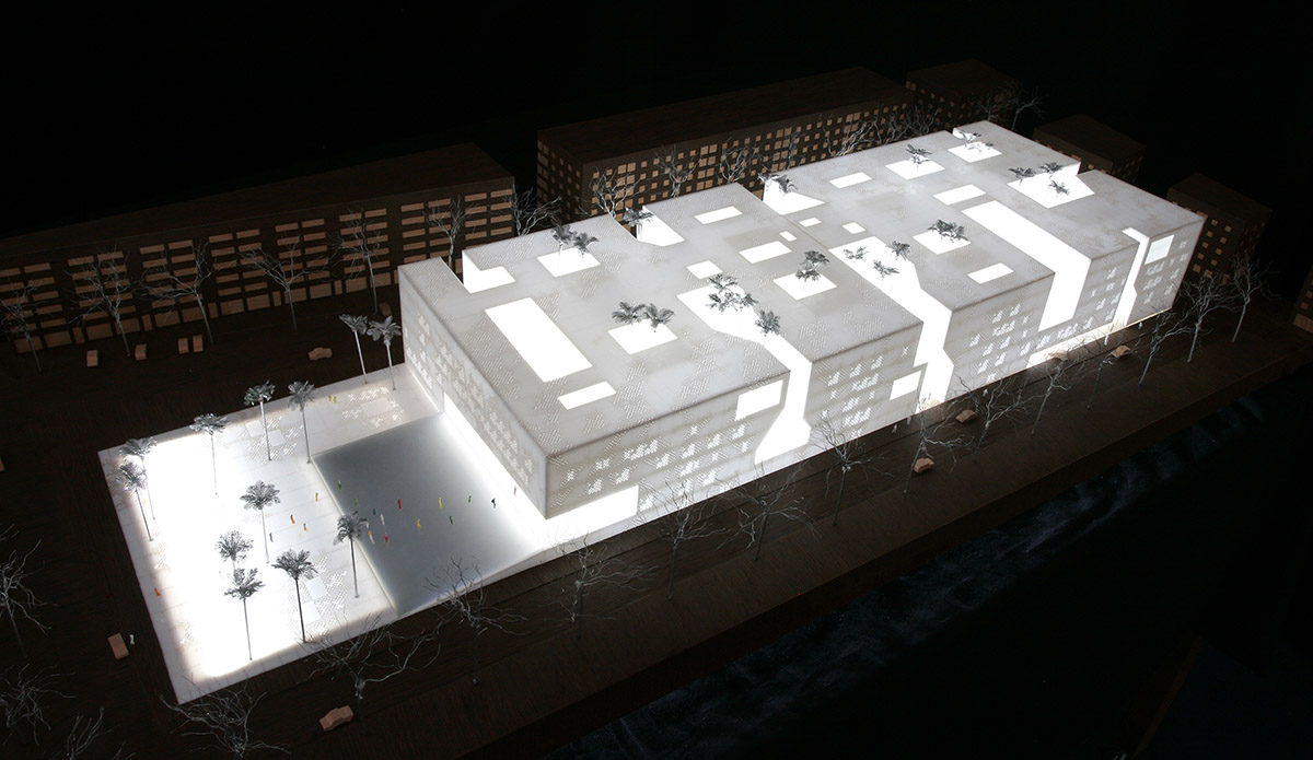 Mecanoo envisions Palace of Justice in Cordoba with cutouts and porous walls