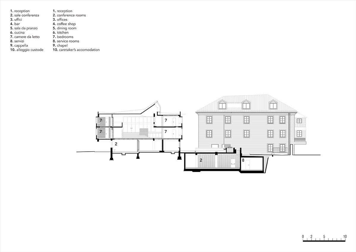 MoDusArchitects renovates Cusanus Academy with subtle elements in Bolzano, Italy