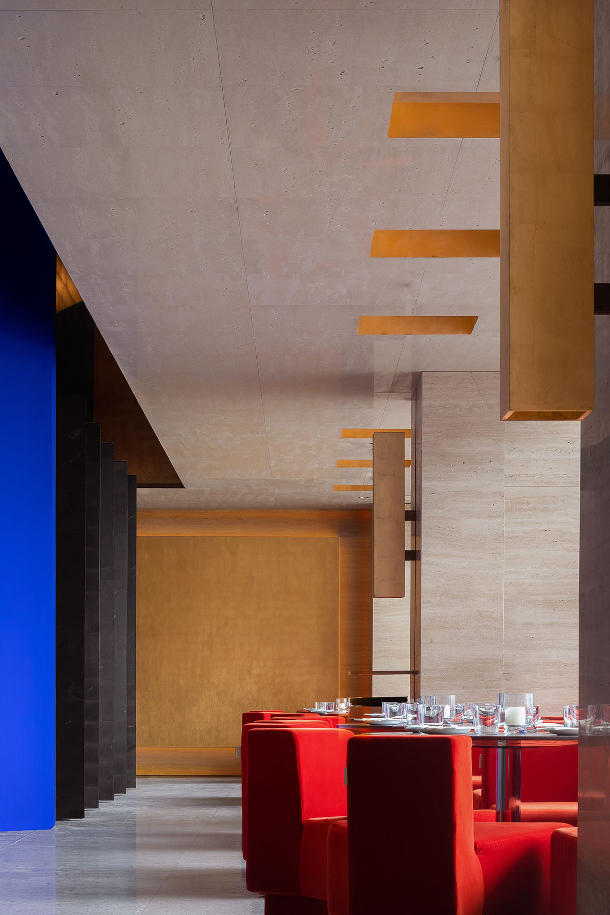 Various Associates creates dark color palette for the MORPH Mixed-use Space in Shenzhen