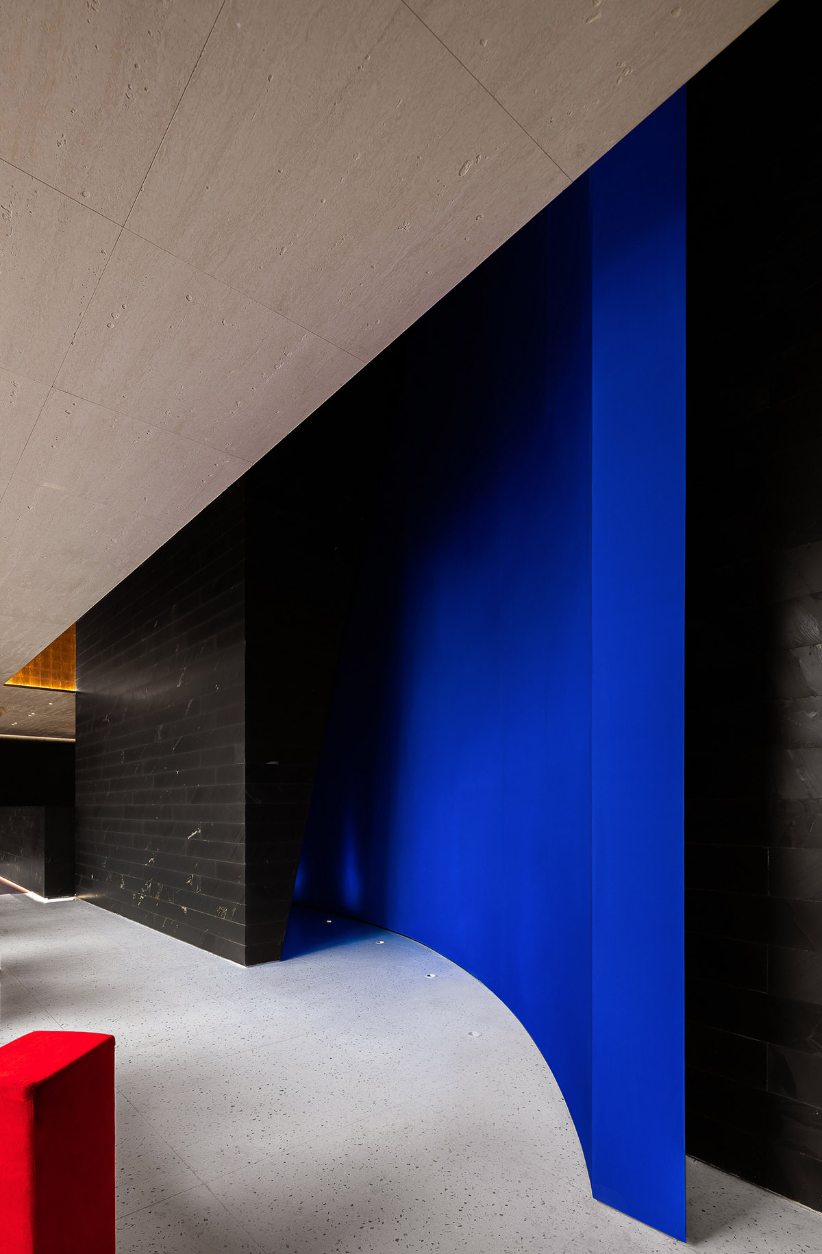 Various Associates creates dark color palette for the MORPH Mixed-use Space in Shenzhen
