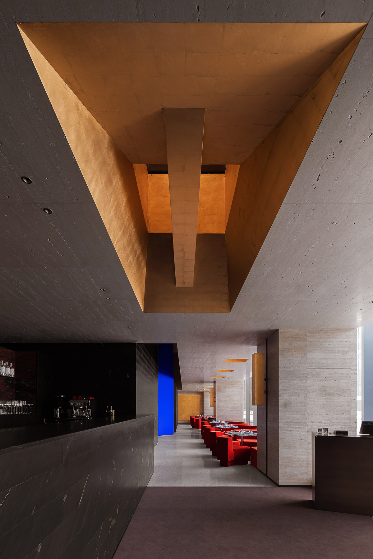 Various Associates creates dark color palette for the MORPH Mixed-use Space in Shenzhen