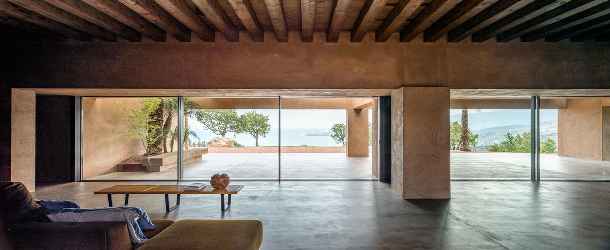 MORQ built Villa RA as the continuation of Calabria's rural landscape in Italy