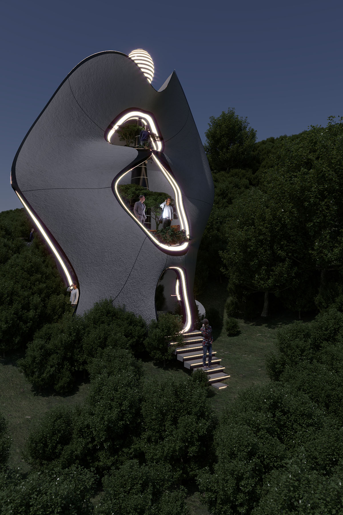MASK Architects designs world's first exosteel modular prefabricated living houses in Sardinia 