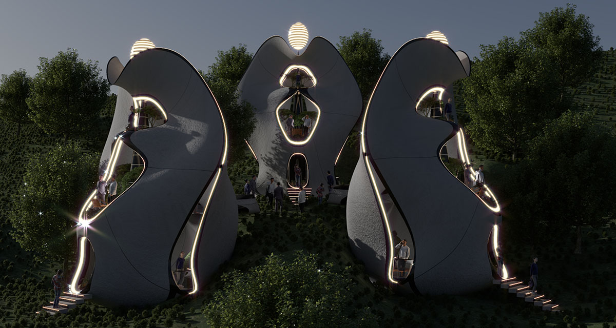 MASK Architects designs world's first exosteel modular prefabricated living houses in Sardinia 