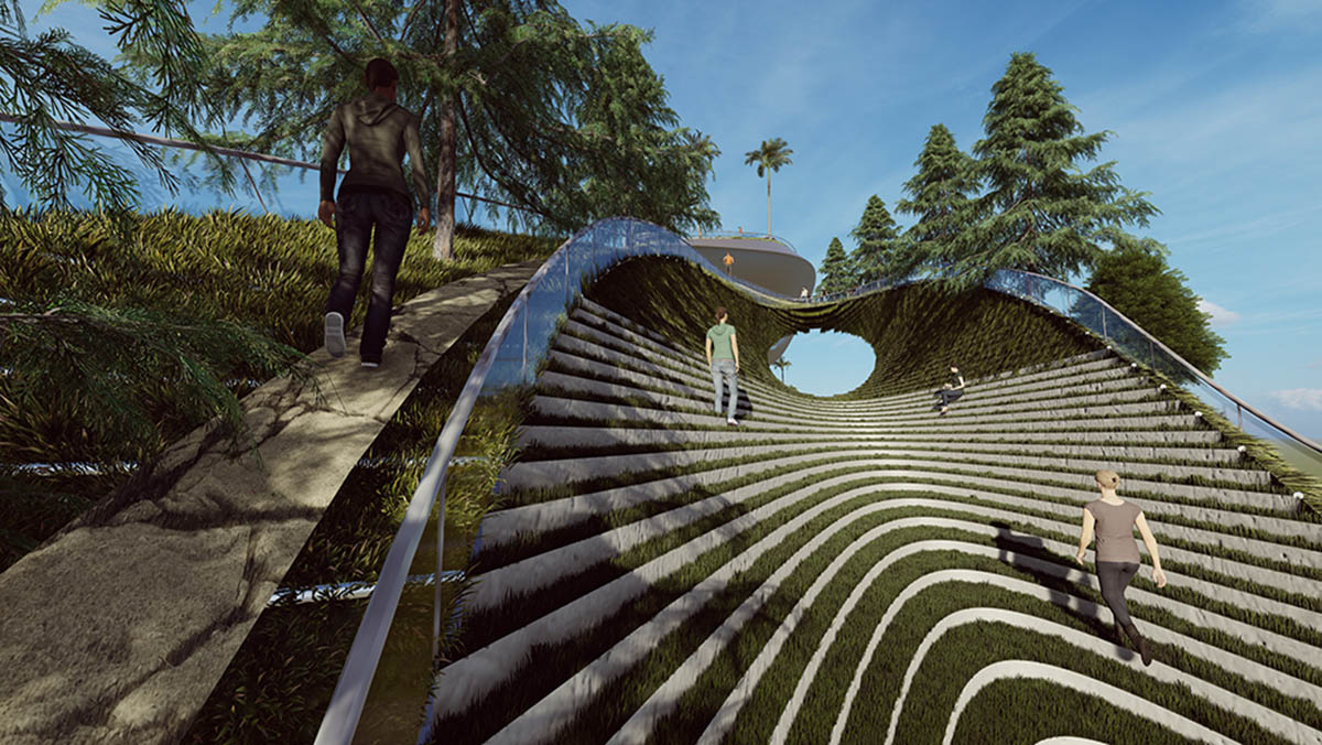 CROX reveals San Jose Ring that proposes an infinity loop in a park in San Jose