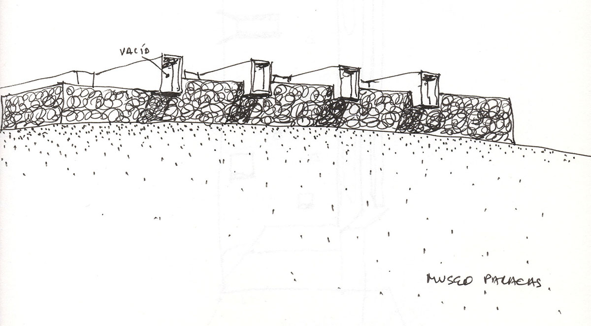 Barclay & Crousse delicately replaces old museum with red-pigmented volumes on Peruvian desert