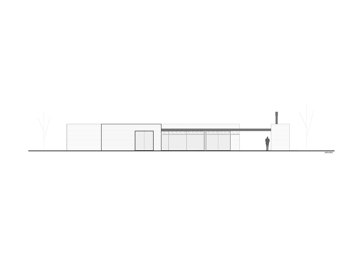 Nomade Architecture completes family house enveloped by white brick walls in Argentina