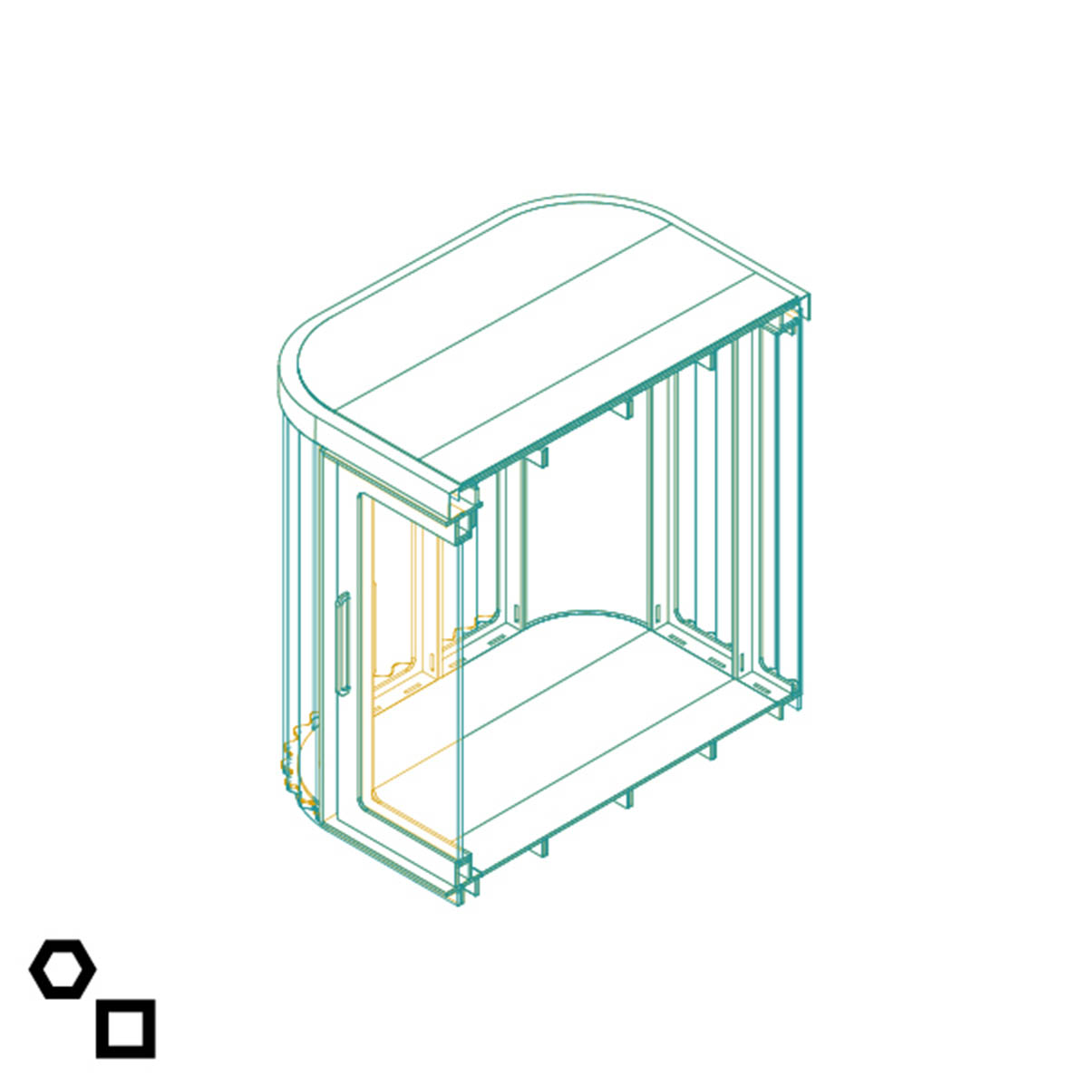 Boano Prišmontas designs tiny prefab room that can be moveable to any place