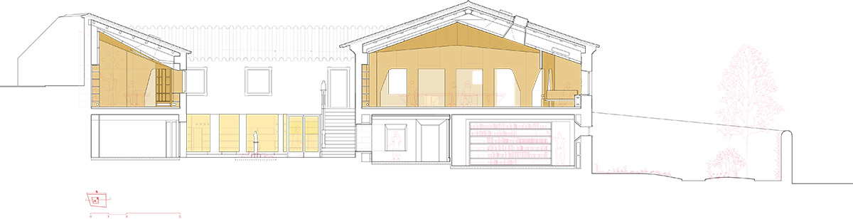 Murado & Elvira Architects transforms old hospital into a punched wooden library in Baiona