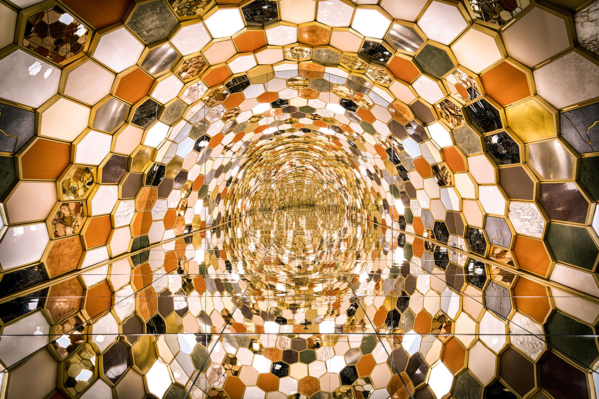 MVRDV fills a vaulted room with Bvlgari’s iconic Serpenti bracelet at Milan Design Week