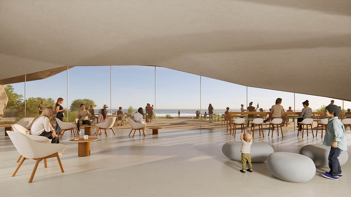 MVRDV inserts tourist facilities into sculptural rock fomations on scenic Taiwanese coastline