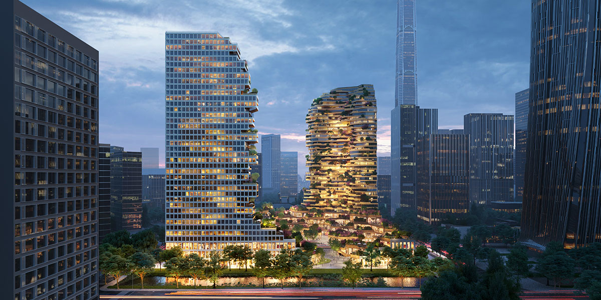 MVRDV designs nature-inspired Oasis Towers creating