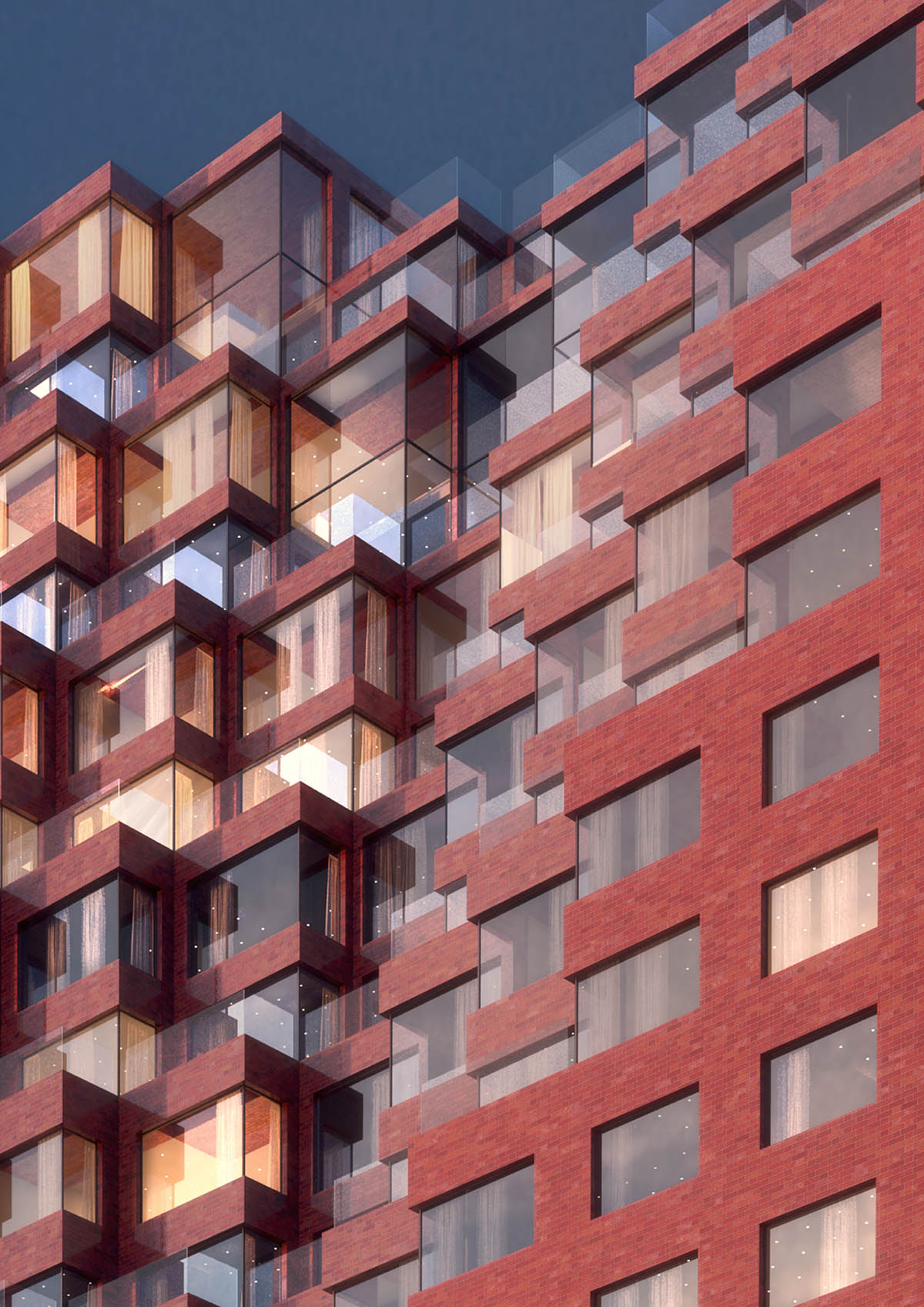 MVRDV creates sculpted form with red ceramic fa&ccedil;ade for Moscow's new mixed-use massive complex