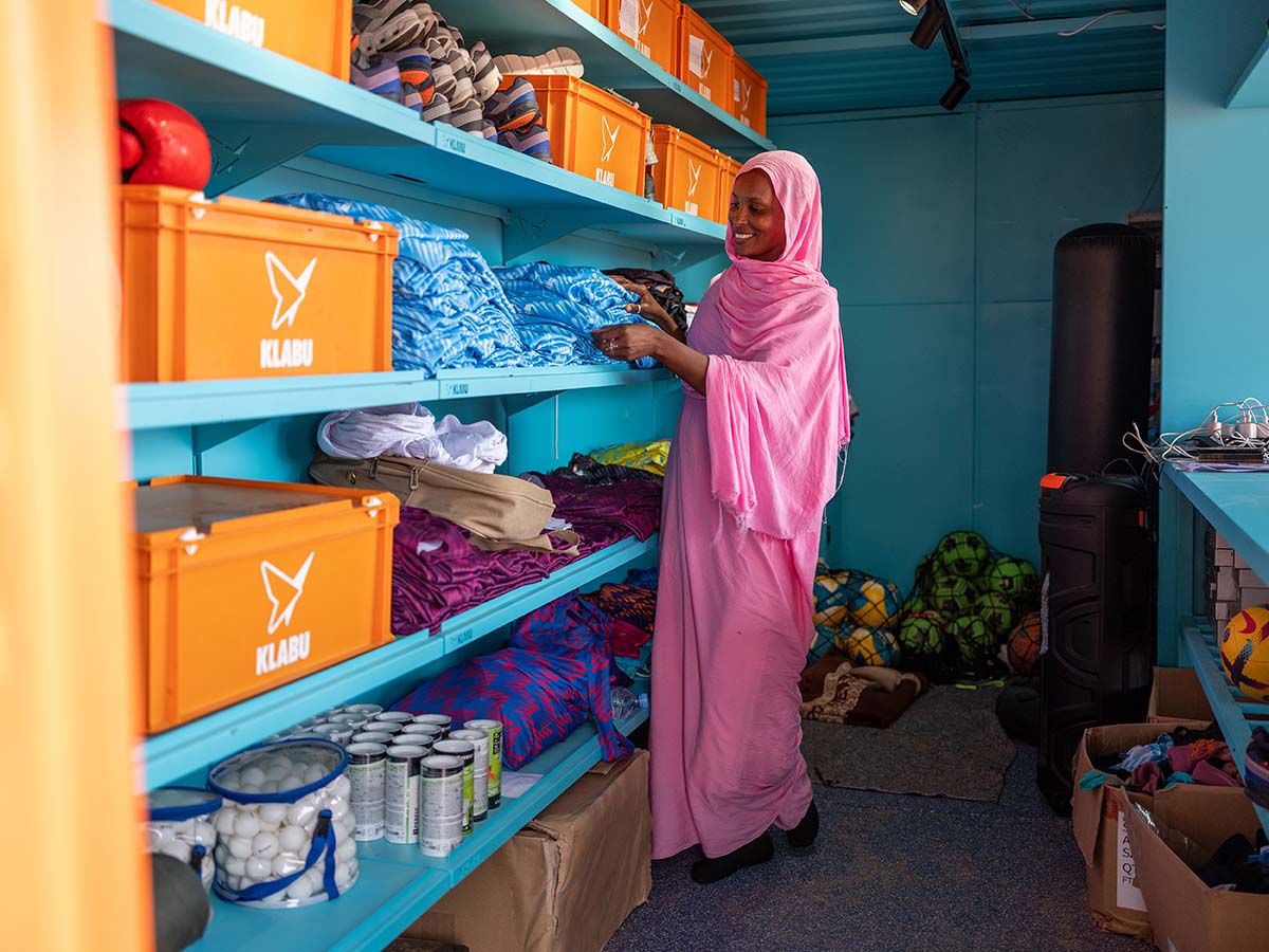 MVRDV turns old shipping container into a clubhouse for refugees