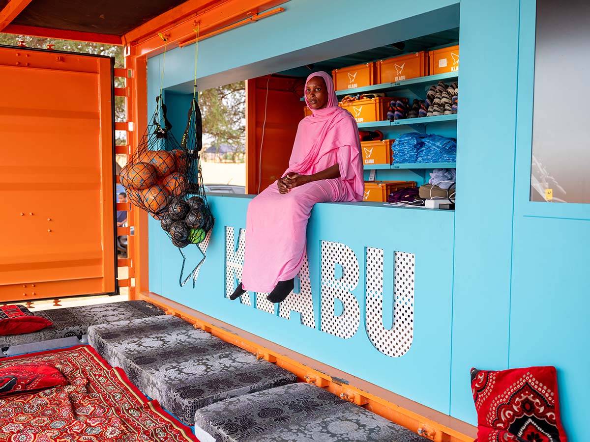 MVRDV turns old shipping container into a clubhouse for refugees