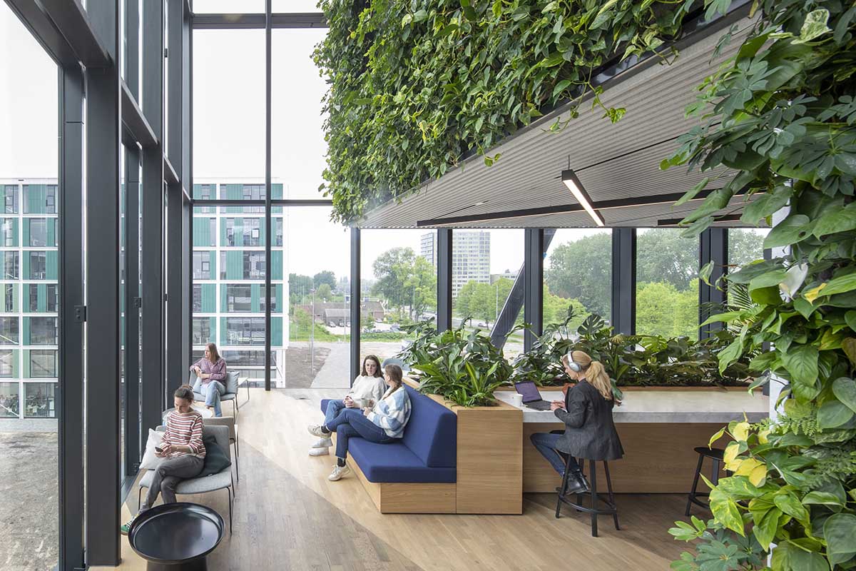 MVRDV built demountable office and laboratory with 90 per cent recyclable materials in Amsterdam