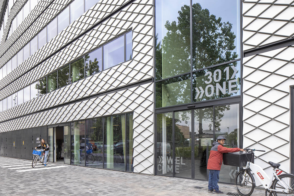 MVRDV built demountable office and laboratory with 90 per cent recyclable materials in Amsterdam