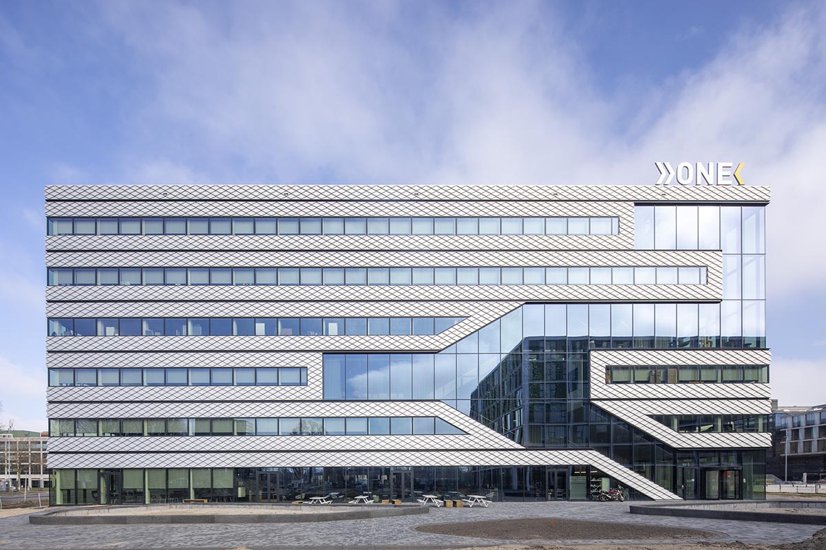 MVRDV built demountable office and laboratory with 90 per cent recyclable materials in Amsterdam