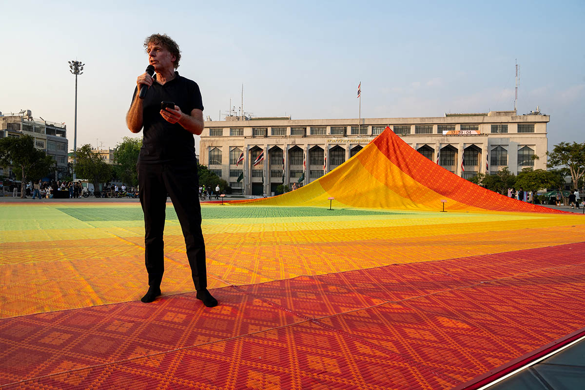 MVRDV's installation at Bangkok Design Week presents a story of plastic waste and recycling