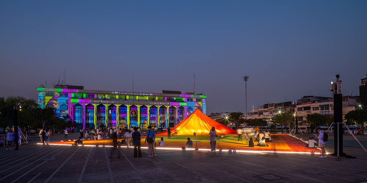 MVRDV's installation at Bangkok Design Week presents a story of plastic waste and recycling