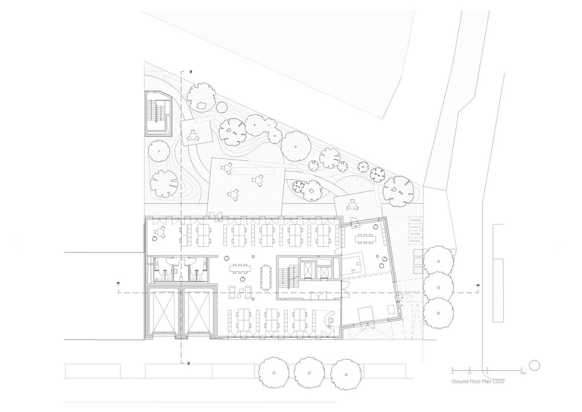 MVRDV unveils design for climbing offices clad in recycled plastic shingles in Munich 