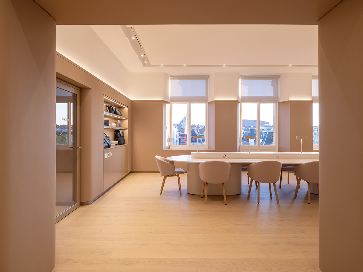 MVRDV revives 19th-century building for electric car manufacturer company with rooftop pavilion