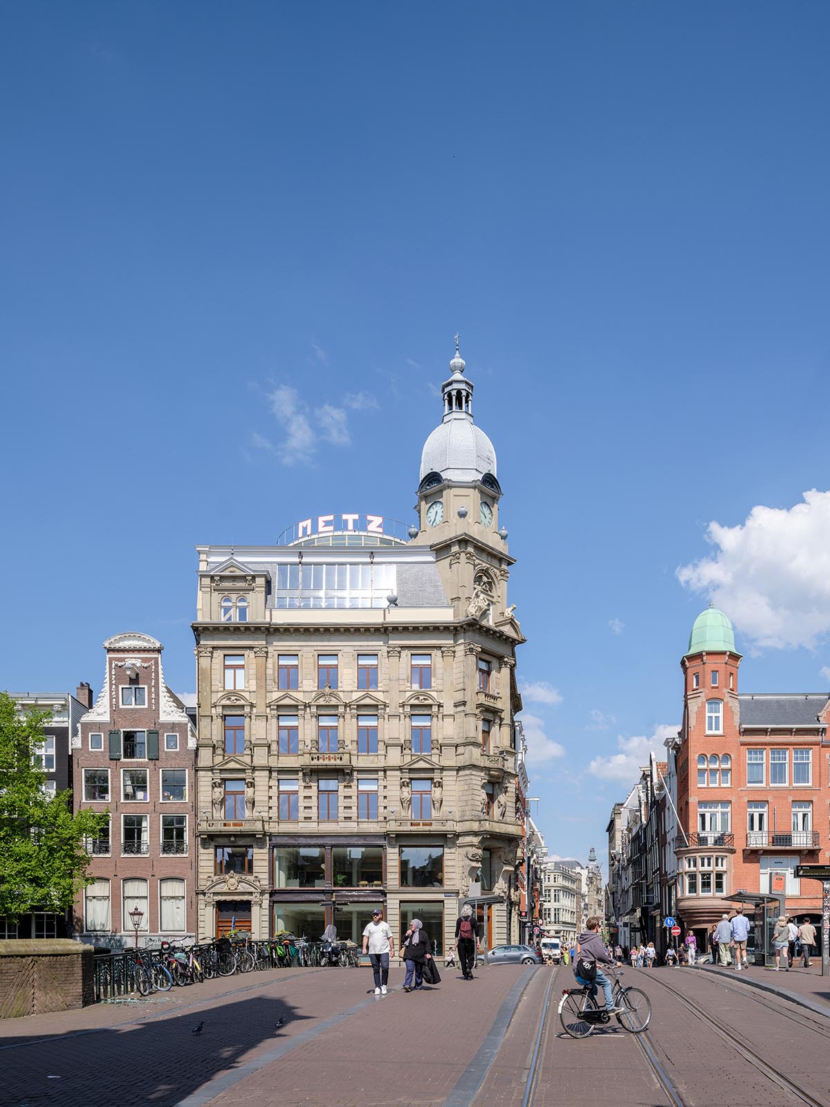 MVRDV revives 19th-century building for electric car manufacturer company with rooftop pavilion