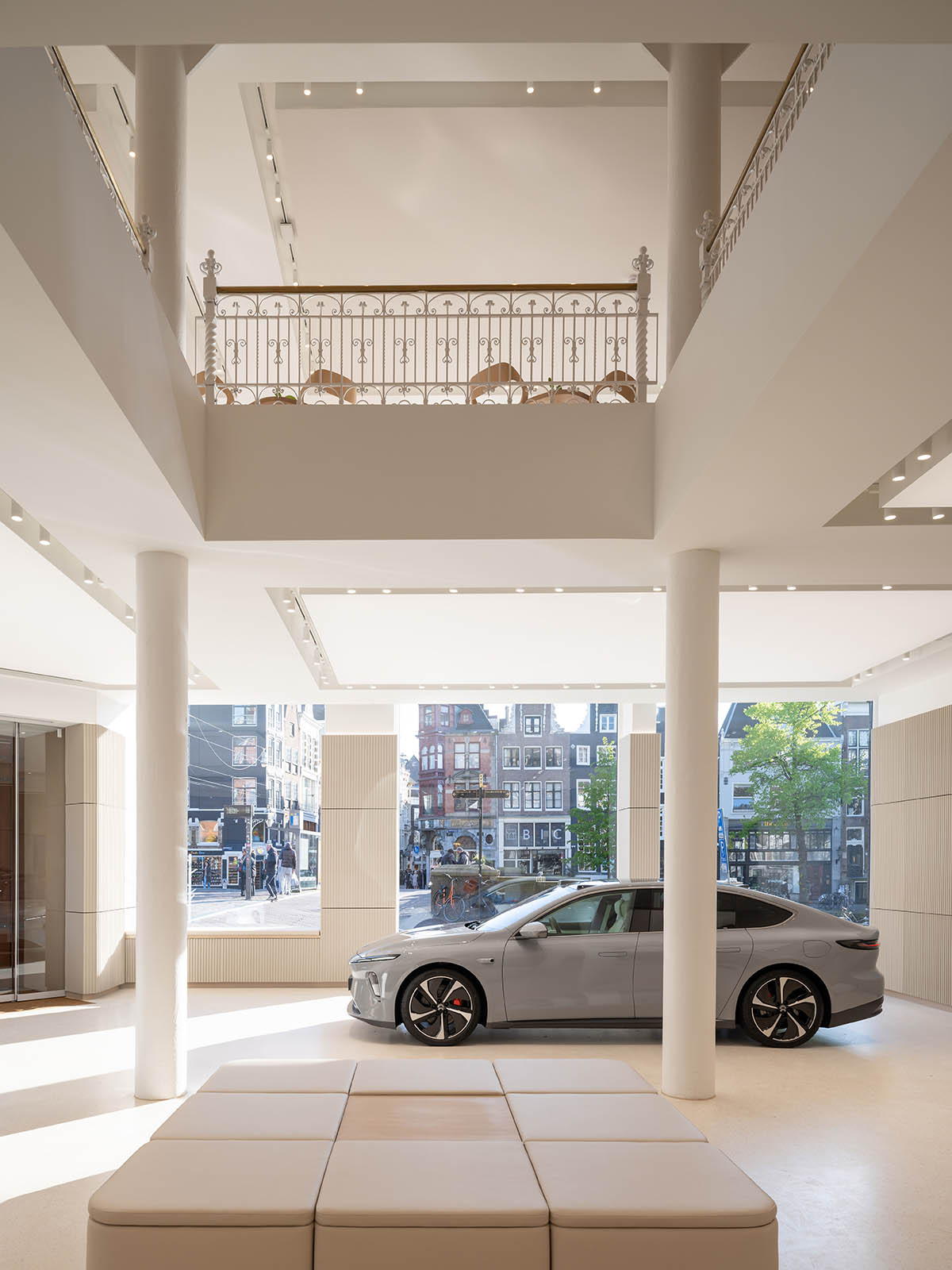MVRDV revives 19th-century building for electric car manufacturer company with rooftop pavilion
