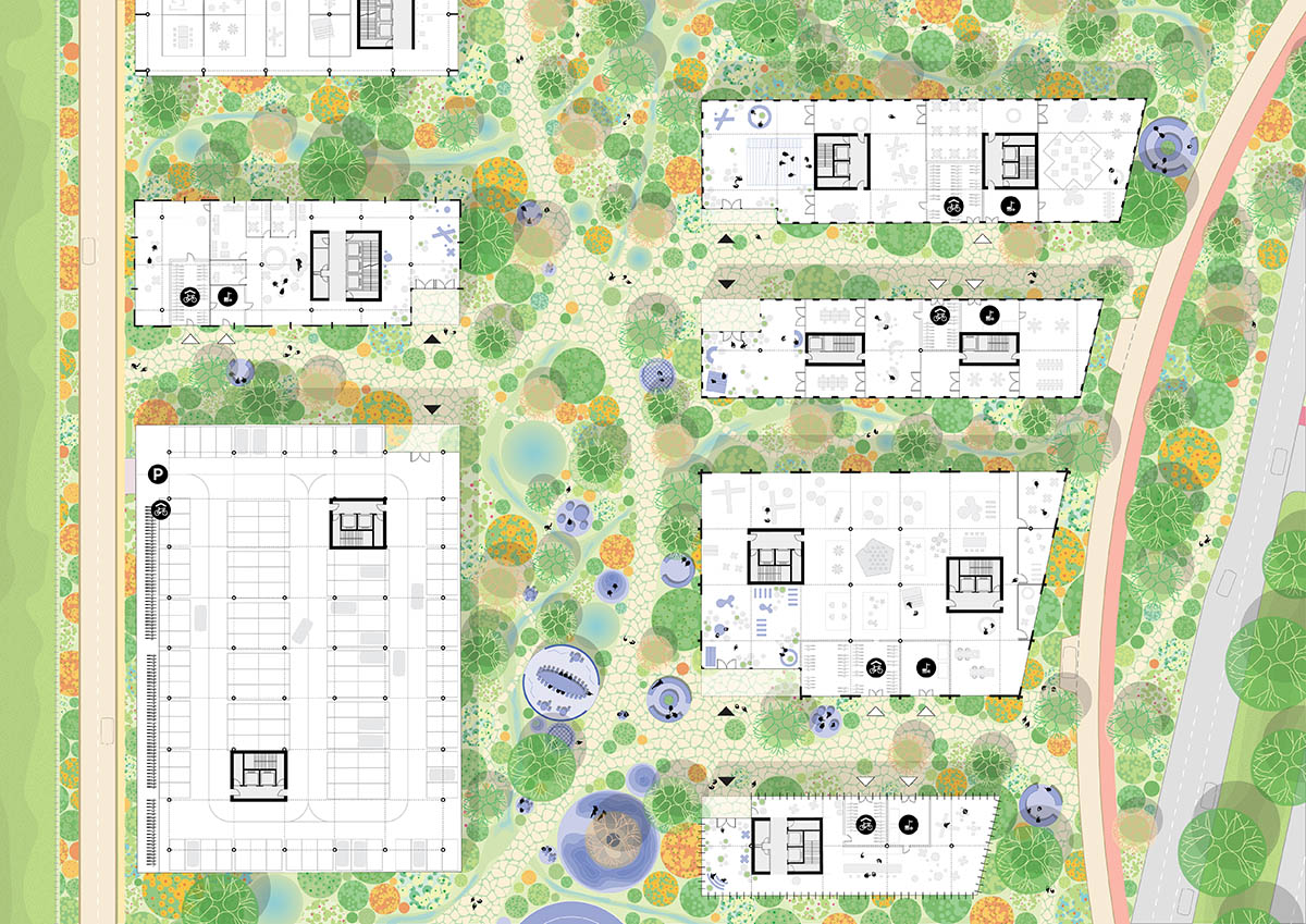 MVRDV reveals nature-inclusive masterplan for Noviotech Campus in Nijmegen