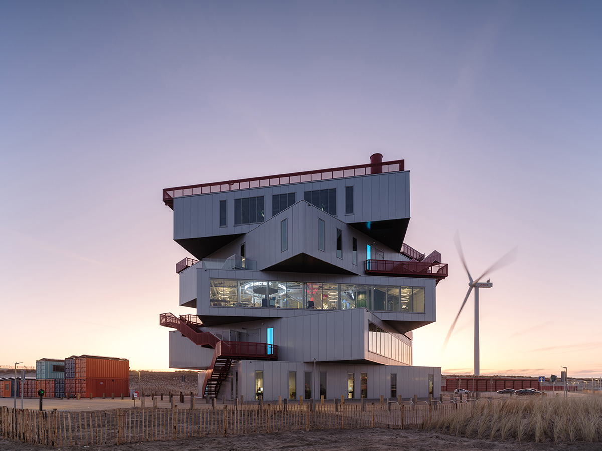 MVRDV's experience centre features rotated volumes offering expansive views in Rotterdam 
