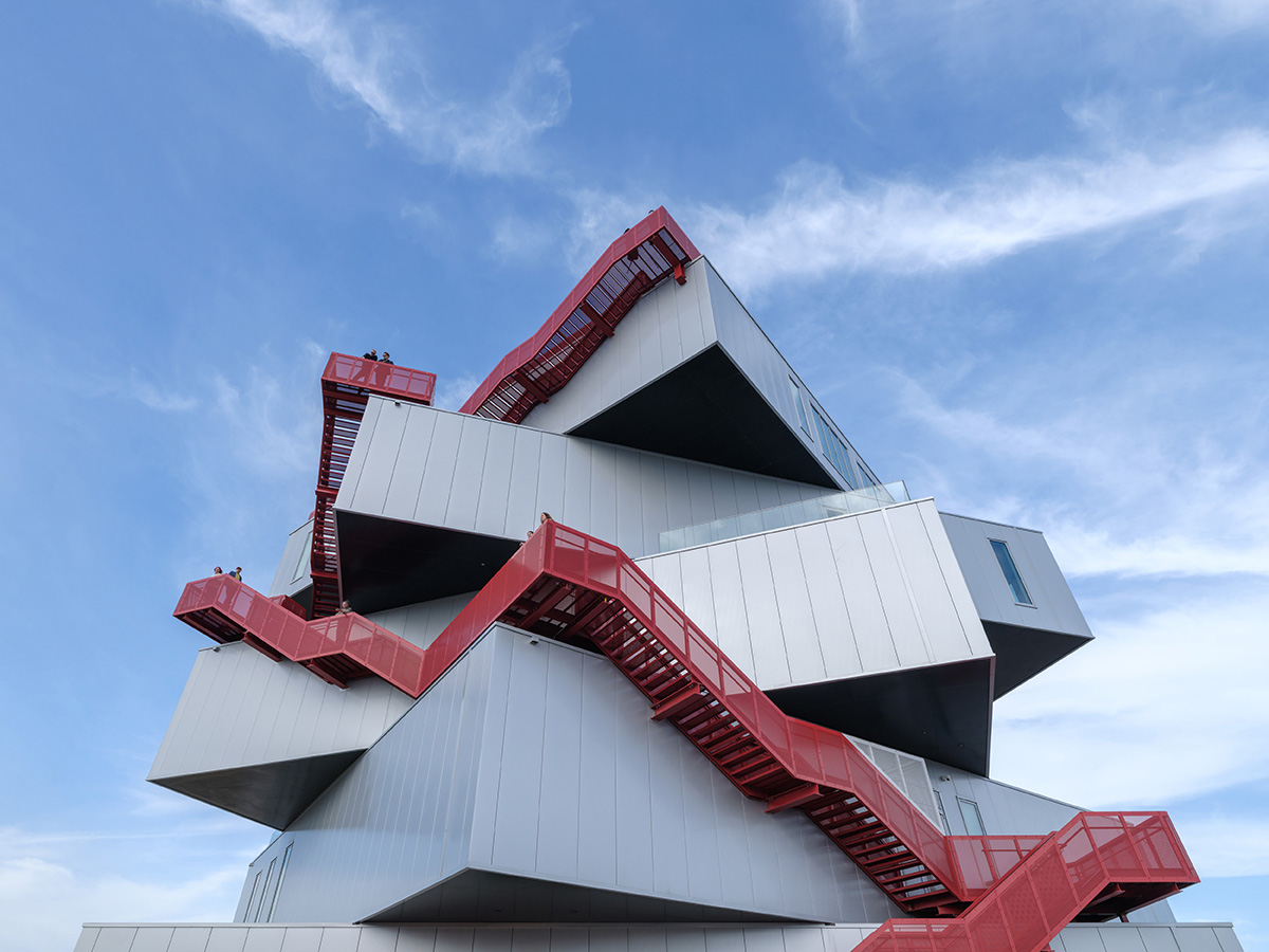 MVRDV's experience centre features rotated volumes offering expansive views in Rotterdam 