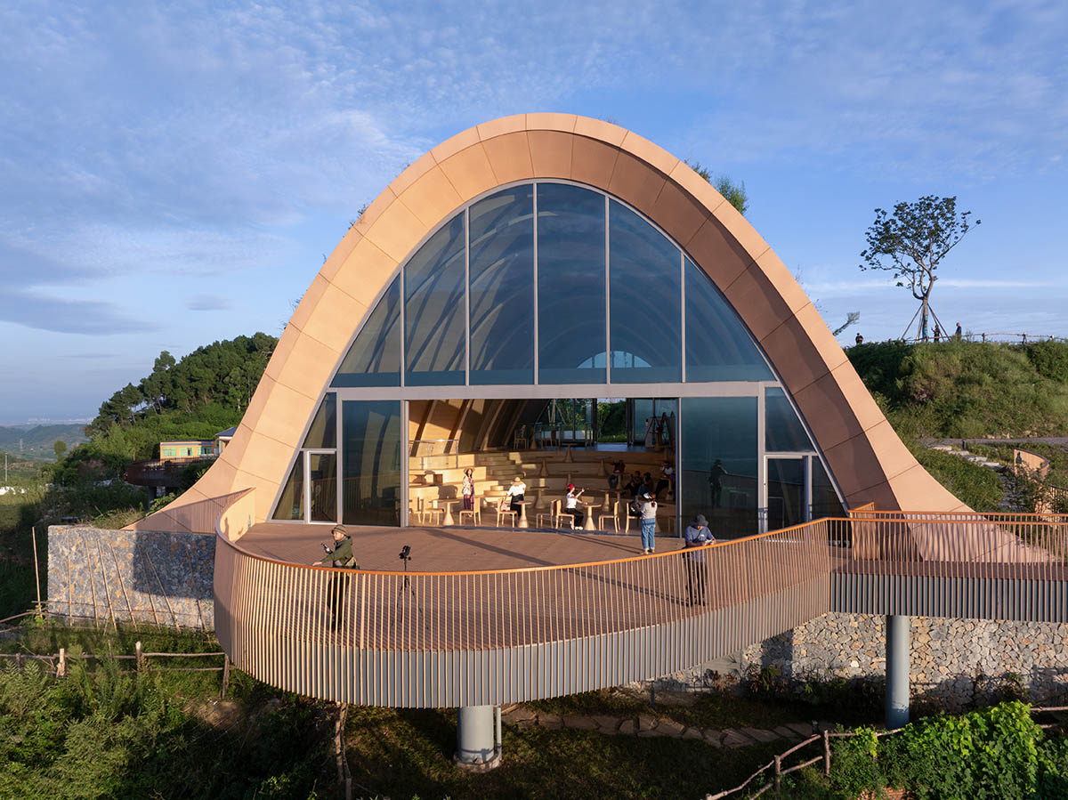 MVRDV creates a hill-shaped pavilion blending nature and architecture in Chengdu