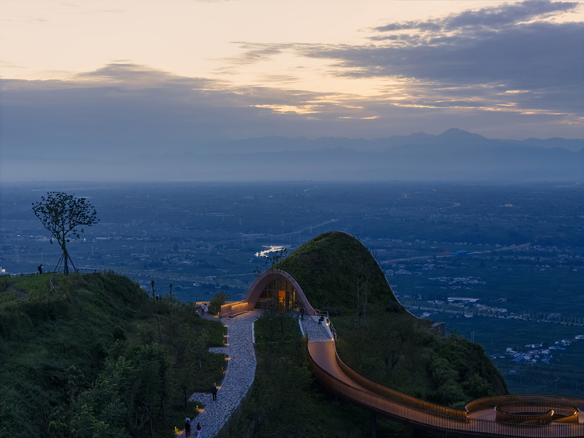 MVRDV creates a hill-shaped pavilion blending nature and architecture in Chengdu