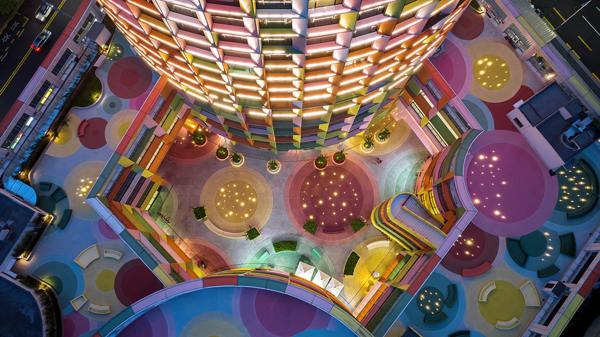MVRDV transforms old mixed-use tower into a vibrant and colourful women and children’s centre