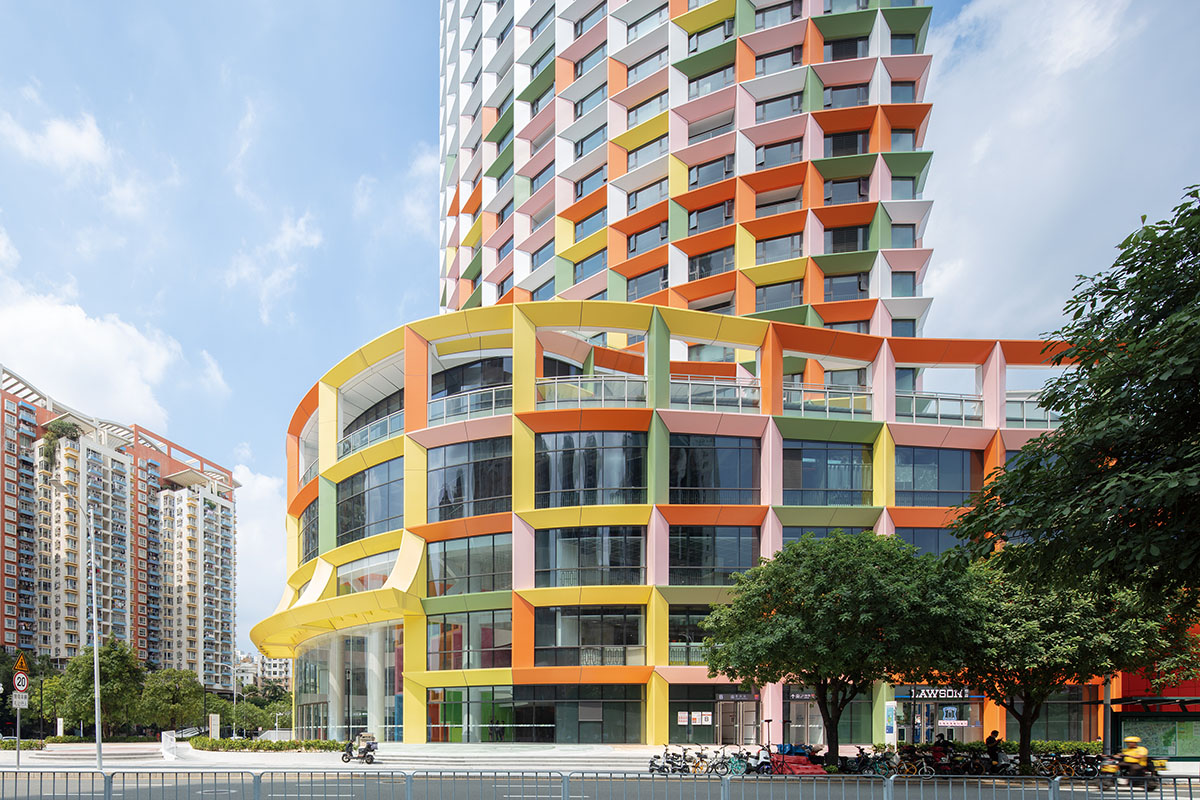 MVRDV transforms old mixed-use tower into a vibrant and colourful women and children’s centre