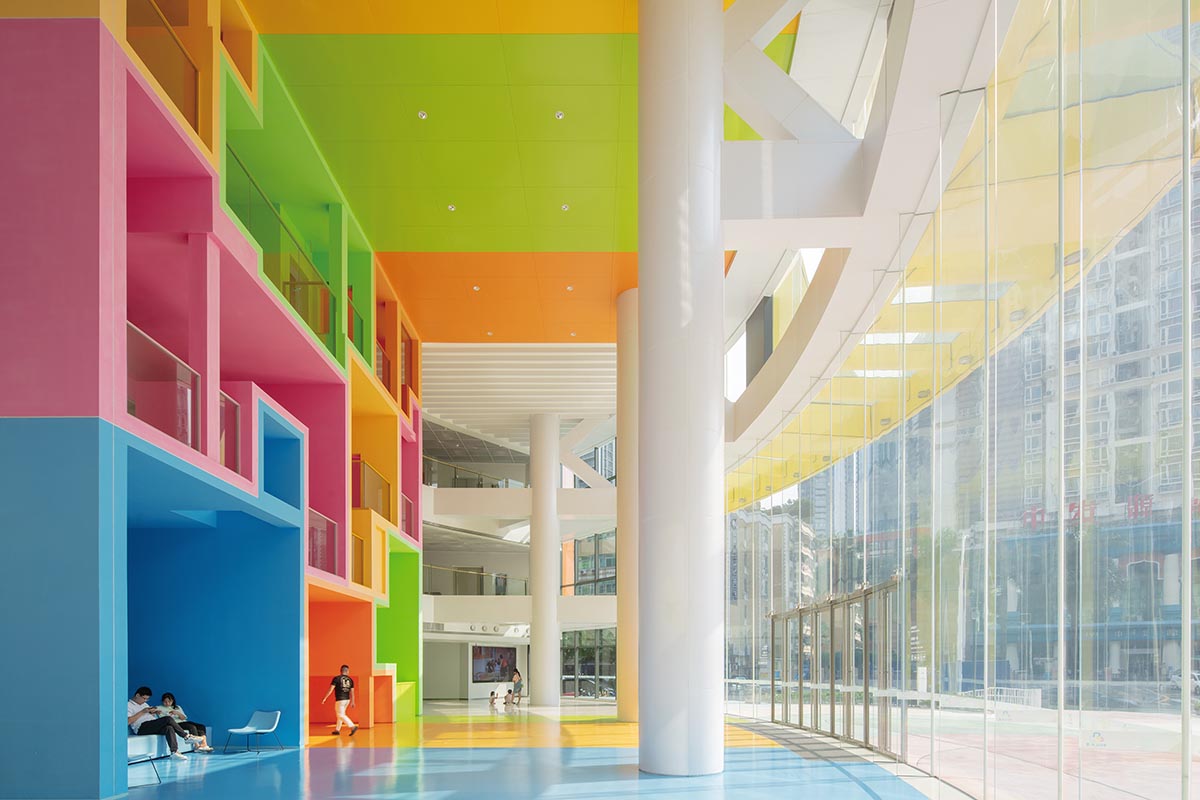 MVRDV transforms old mixed-use tower into a vibrant and colourful women and children’s centre