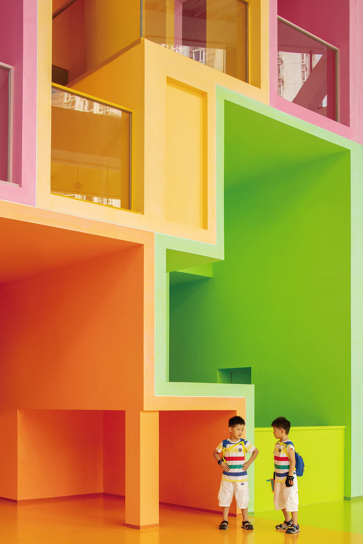 MVRDV transforms old mixed-use tower into a vibrant and colourful women and children’s centre