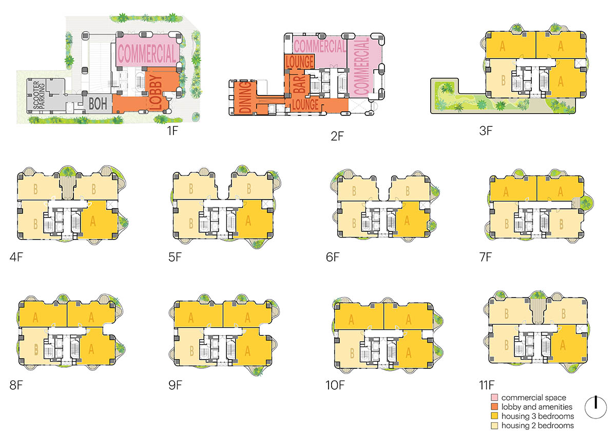 MVRDV wraps residential tower in Taiwan with shimmeric ceramic facade and soft curving balconies 