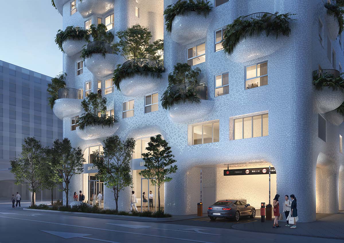 PLAN 1 MID 編 建築・工芸・都市 MVRDV wraps residential tower in Taiwan with shimmeric ceramic