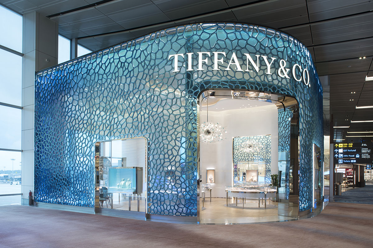 Tiffany & Co. on X: Our Changi Airport store showcases the House and The  Tiffany & Co. Foundation's commitment to sustainability. With a façade  created from recycled fishing nets and plastic waste