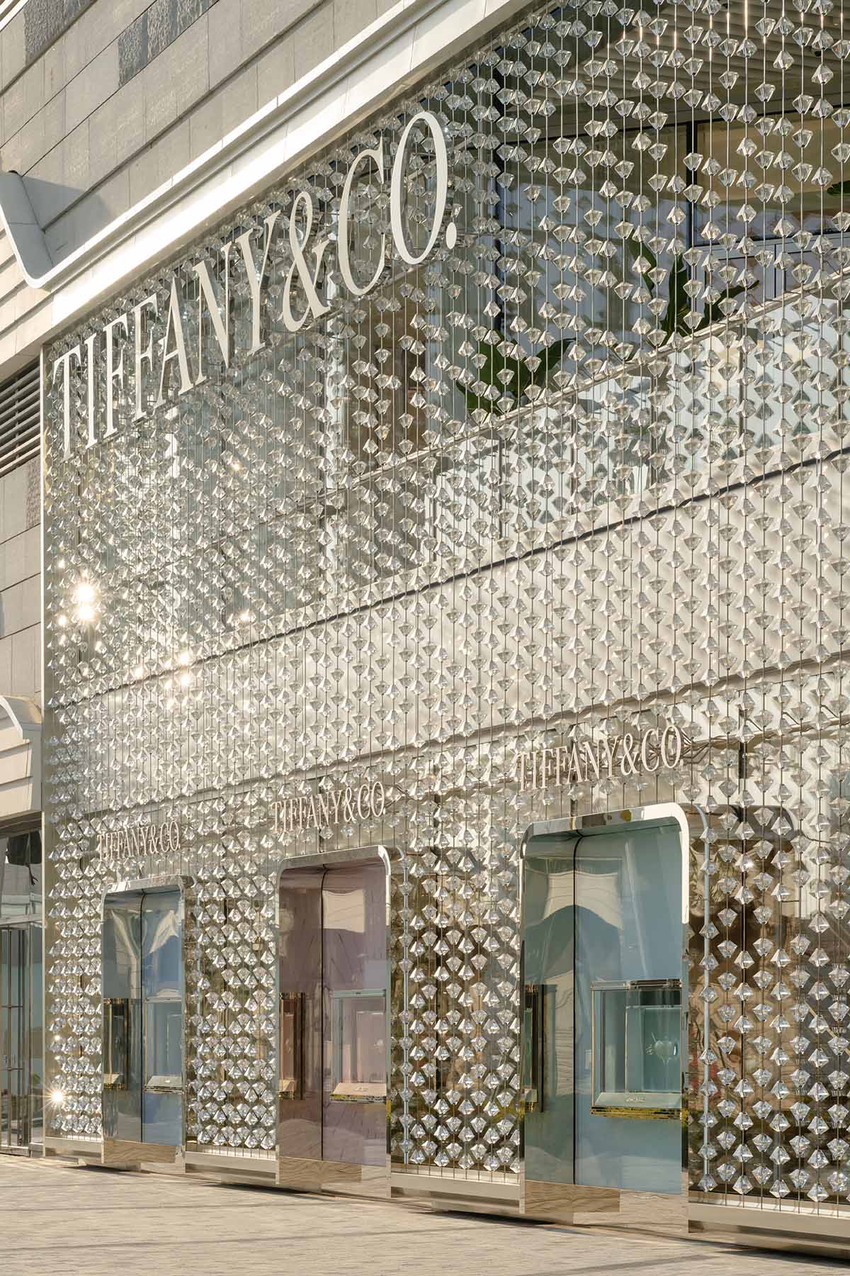 MVRDV creates glittering Tiffany & Co store featuring a diamond-studded facade in Shanghai