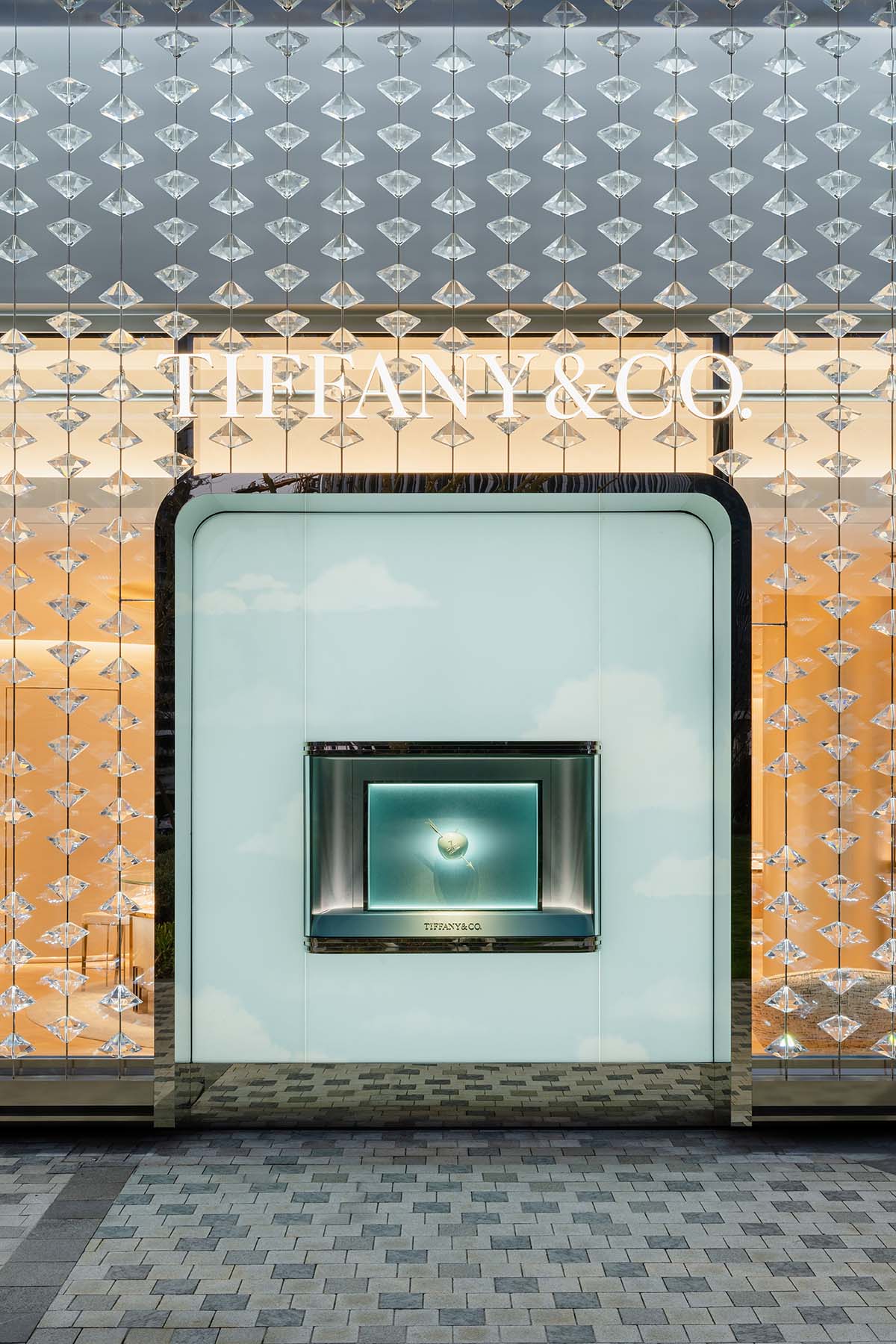 MVRDV creates glittering Tiffany & Co store featuring a diamond-studded facade in Shanghai